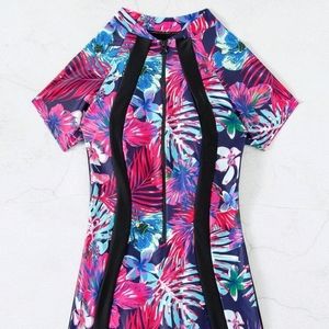 *SOLD ON 6/8* Tropical Pattern Swimsuit New, Never Used